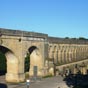 Nous quittons Montpellier en suivant l'aqueduc.